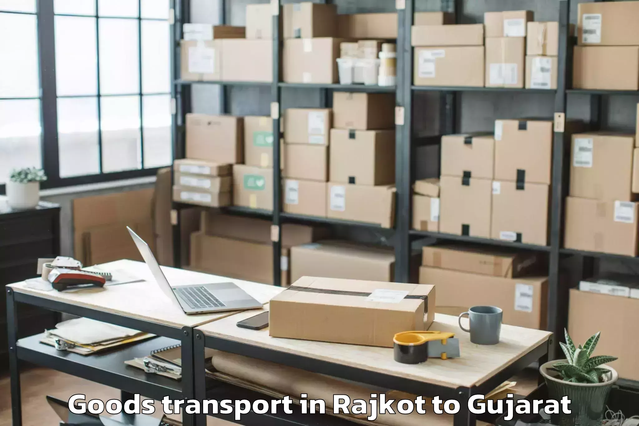 Hassle-Free Rajkot to Kotda Sangani Goods Transport